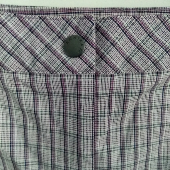 Cutter & Buck Golf Annika Pink Black White Plaid Bermuda Shorts Sz 2 12" Inseam - Picture 8 of 10